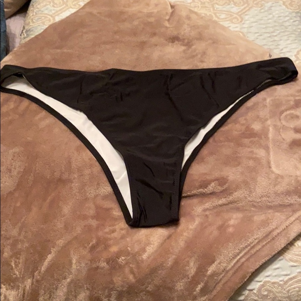 Bikini black bottoms NWT